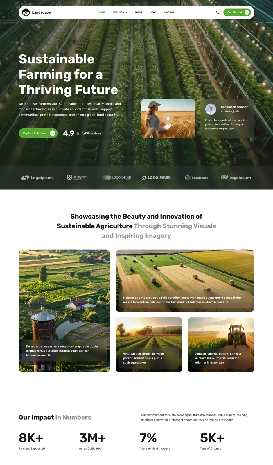 01dolphin eco / agriculture website design