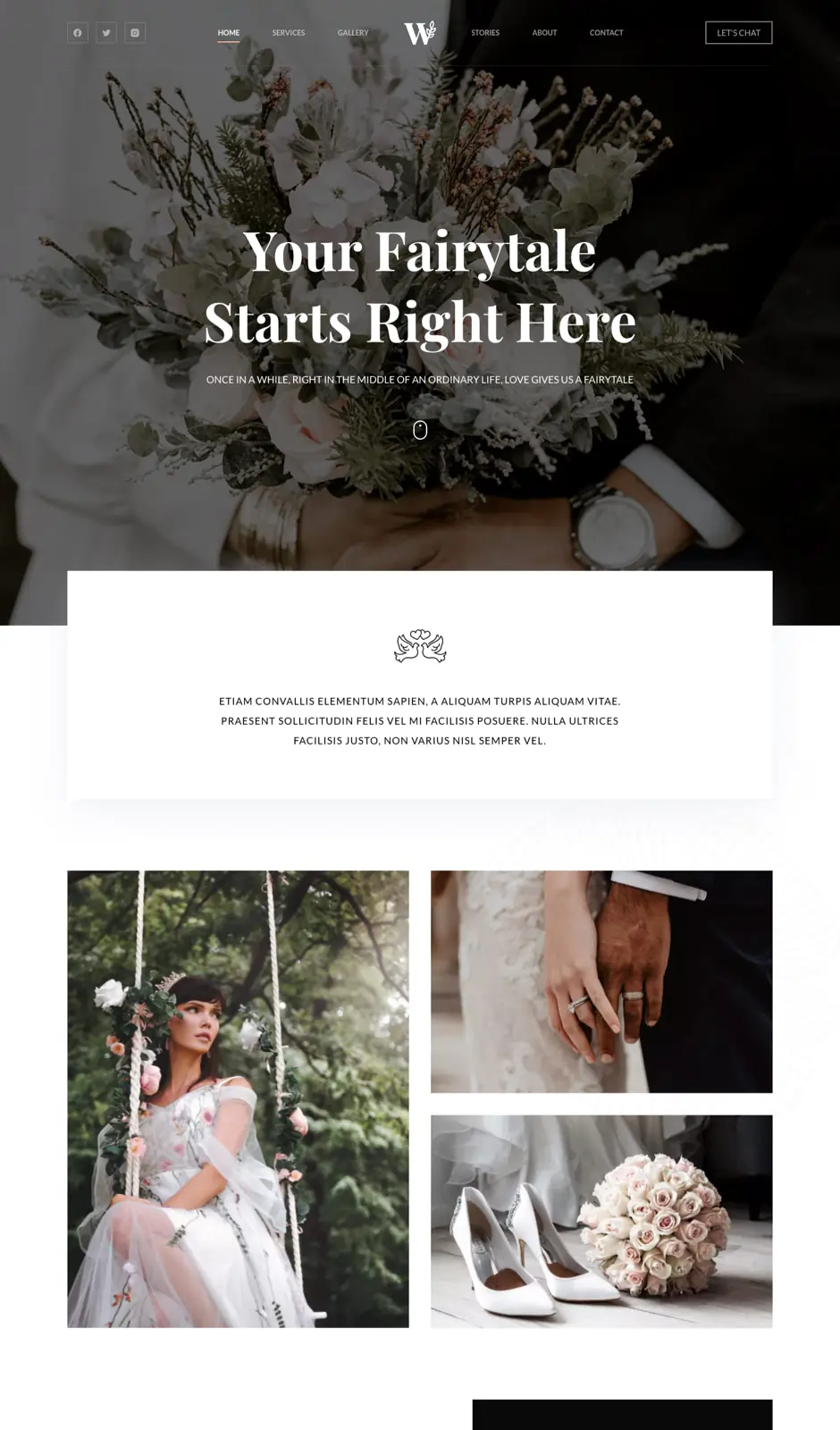 01dolphin Wedding Service Website Design